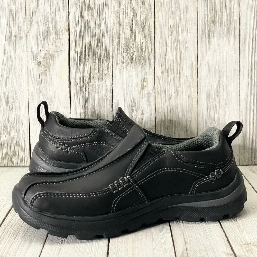 SKECHERS Boy’s Relaxed Fit Memory Foam Slip-On Oxford Shoes